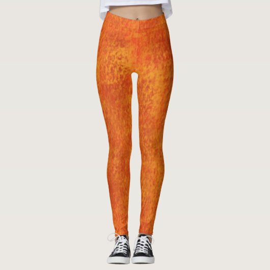 Leggings pour femmes orange (Devant)