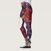 Leggings pour femmes Plum violet Rose or géométriq (Gauche)