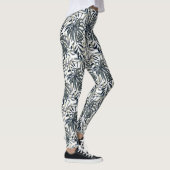 Leggings pour femmes tropicales gris/olive (Droite)