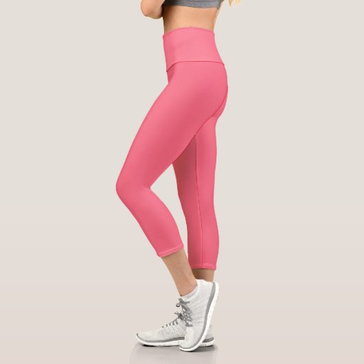 Leggings pour femmes Yoga Capri rose (Gauche)