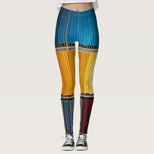 Leggings pour filles arc-en-ciel pour femmes (Devant)