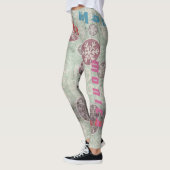 Leggings pour filles de nom personnalisé (Gauche)