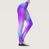 Leggings Pourpre Blacklight de freesia (Droite)