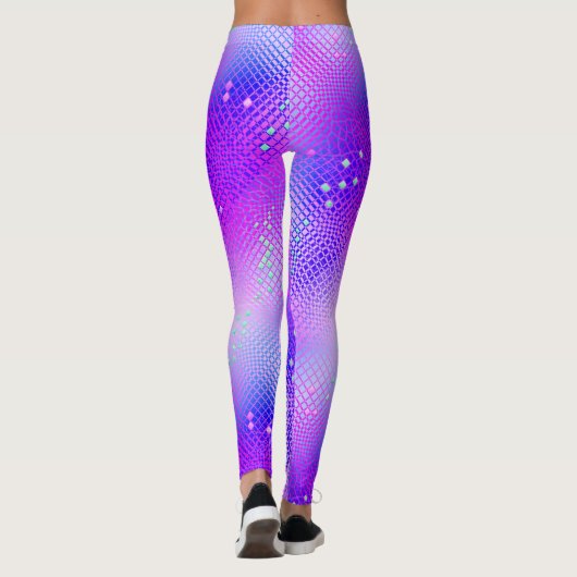Leggings Pourpre Blacklight de freesia (Dos)