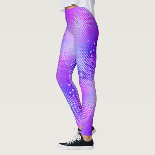 Leggings Pourpre Blacklight de freesia (Gauche)