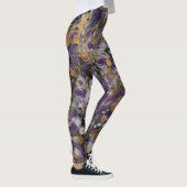 Leggings Pourpre et galaxie d'or (Droite)