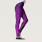 Leggings Pourpre linéaire d'explosion - guêtres (Droite)