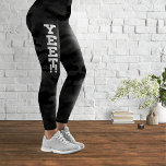 Leggings Pourtant, les jambes de camouflage furtif noir<br><div class="desc">Un élégant motif de camouflage furtif texturé en noir. Logo de Piotr Kowalczyk © Premier publié : 05.01.2023.</div>