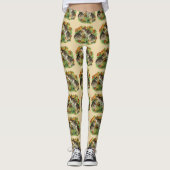 Leggings Poussins de jardin de colin (Devant)