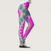 Leggings Pouvoir floral rétro Mandala psychédélique (Droite)