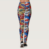 Leggings Pow Bang Boom ! Fun Super Hero (Dos)