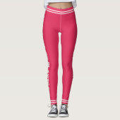 Leggings Powered by plante Vegan rose minima (Devant)
