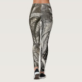 Leggings Presque partout 2 Peinture acrylique noire et blan (Dos)