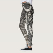 Leggings Presque partout 4 Peinture acrylique noire et blan (Gauche)
