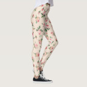 Leggings Pretty Pink Roses Floral (Droite)