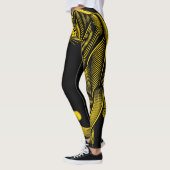 Leggings Pretty Trendy Leopard Print Gold (Gauche)