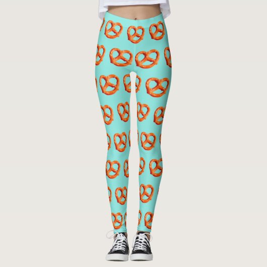 Leggings Pretzels Turquoise 4Nina (Devant)