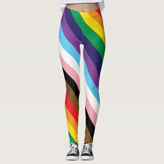 Leggings Pride progressive Rainbow LGBTQ+ (Devant)