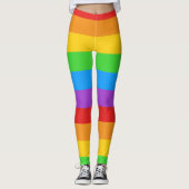 Leggings PrideFlex : drapeau arc-en-ciel (Devant)