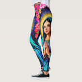 Leggings Prière Vierge Marie Notre-Dame de Guadalupe mignon (Gauche)