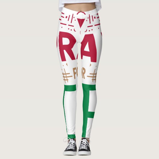 Leggings Priez pour CA : Ensemble dans la prière pour CA (Devant)