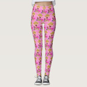 Leggings Princesse en rose (Devant)