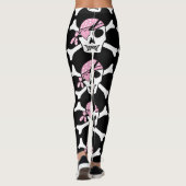 Leggings Princesse Pink Skull de pirate (Dos)