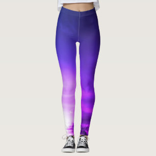 LEGGINGS PRINCIPALES LÉGÈRES NUAGES SOMBRES AU POURPET DU S