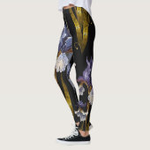 Leggings Printemps Irises : Broderie Art Renaissance (Gauche)