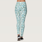 Leggings Printemps. Motif floral aquarelle (Dos)
