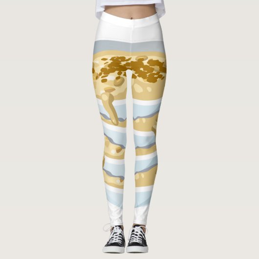 Leggings Prise d'applet Glitch Food (Devant)