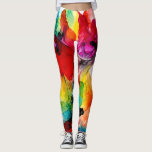 Leggings Prisme de bijoux - Aquarelle<br><div class="desc">Jeweltone Prism II par Jennifer Goldberger. Dispose d'un design abstrait avec des couleurs et des formes variées dans un style aquarelle. | 143801Z</div>