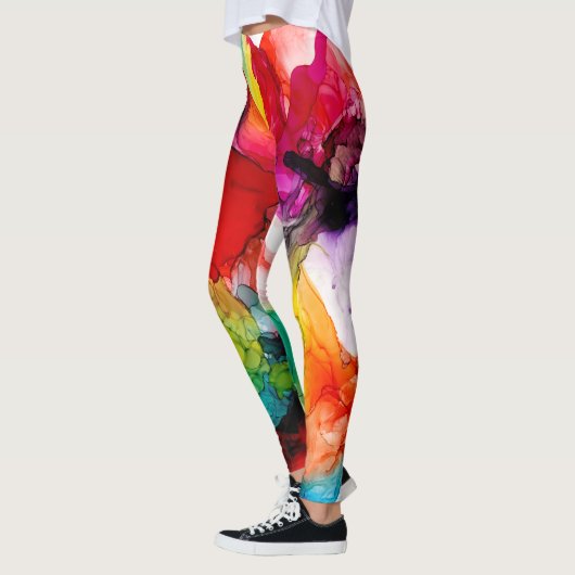 Leggings Prisme de bijoux - Aquarelle (Gauche)