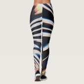 Leggings Prisme de ligne déformée Glitch (Dos)