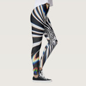 Leggings Prisme de ligne déformée Glitch (Droite)