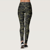 Leggings Pro guêtres vertes de Camo (Dos)