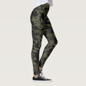 Leggings Pro guêtres vertes de Camo (Droite)