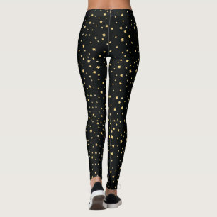 Leggings Profil sous convention astérisque d'or sur le noi