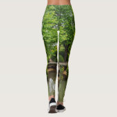 Leggings Promenade de printemps verte (Dos)