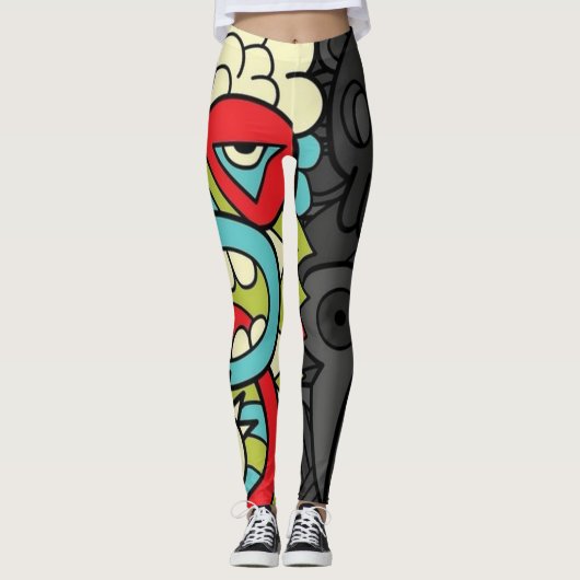 Leggings Psychedelic Patterns (Devant)