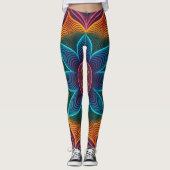 Leggings Psychedelic Ripple Illusion | Seamless 3D Neon  (Devant)