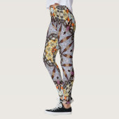 Leggings Psychédélique Mandala Rétro Hippie Trippy Boho Chi (Gauche)
