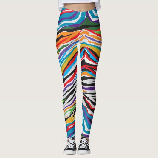 Leggings Psychédélique rétro (Devant)