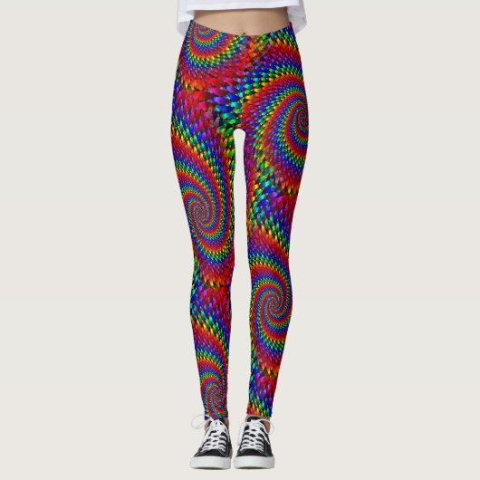 Leggings Psychédélique rétro 70 (Devant)