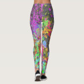 Leggings Psychédélique Tropicale Jardin Sunrise (Dos)