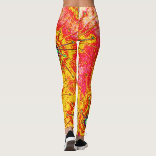 Leggings Psychedeliques à Explosion de Fractales (Dos)