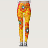 Leggings Psychedeliques à Explosion de Fractales (Devant)