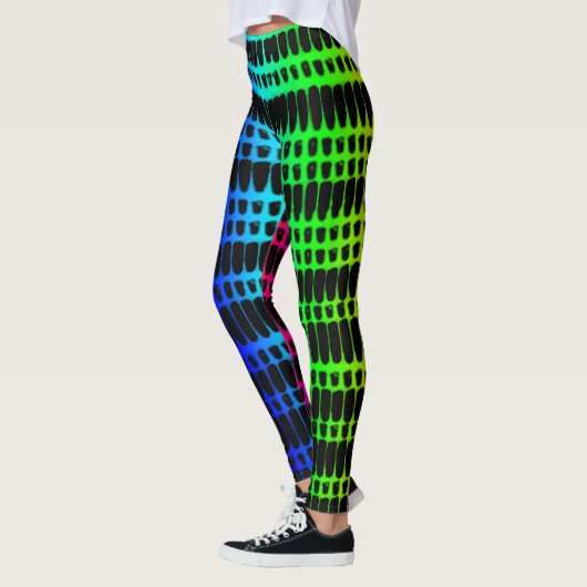 Leggings psychédéliques de 4 couleurs (Gauche)
