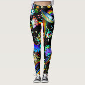 Leggings psychédéliques pour femmes (Devant)