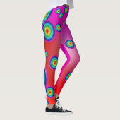Leggings Psychedéliques Rouges (Droite)